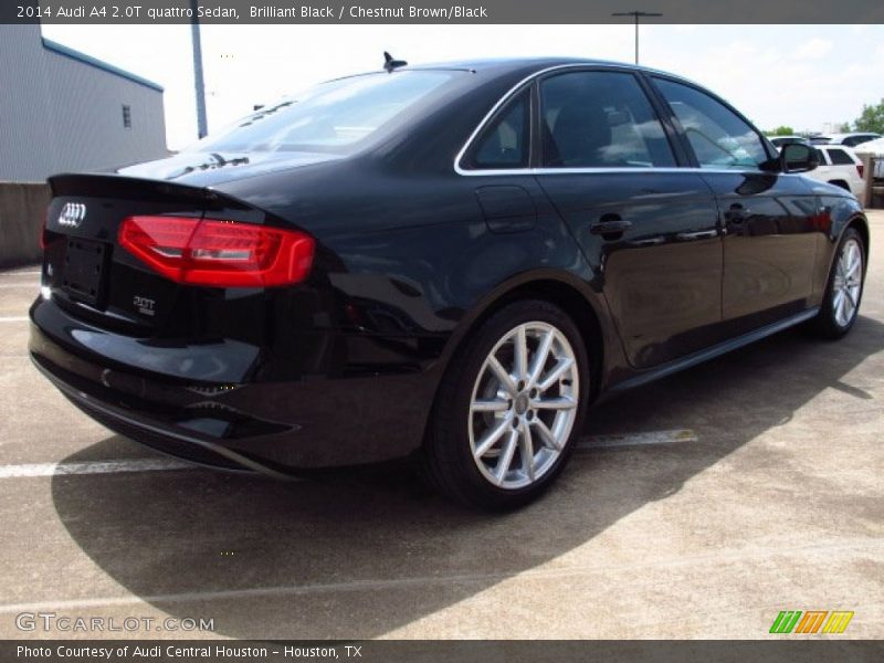 Brilliant Black / Chestnut Brown/Black 2014 Audi A4 2.0T quattro Sedan