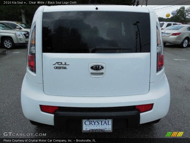 Clear White / Black Soul Logo Cloth 2010 Kia Soul +