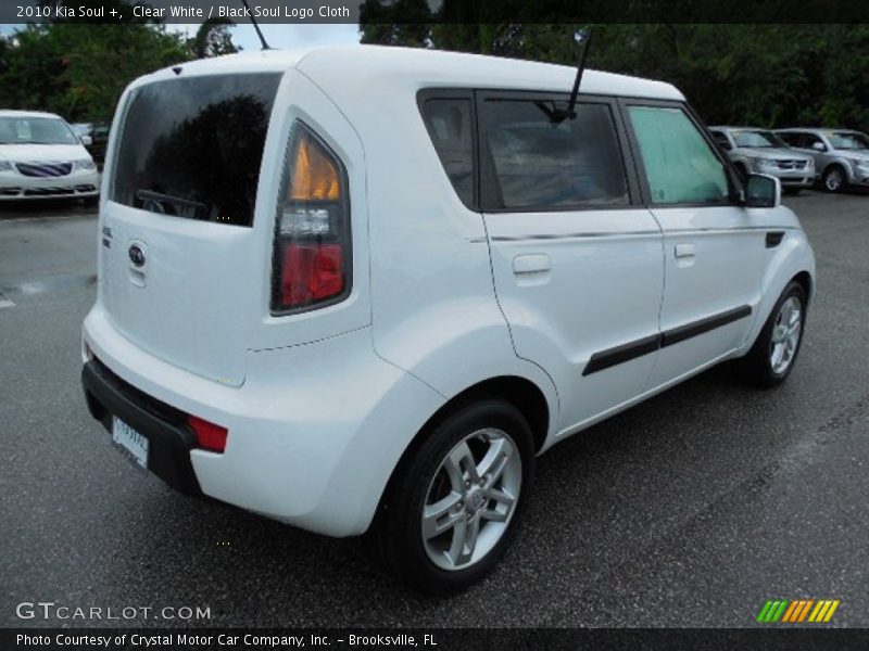Clear White / Black Soul Logo Cloth 2010 Kia Soul +