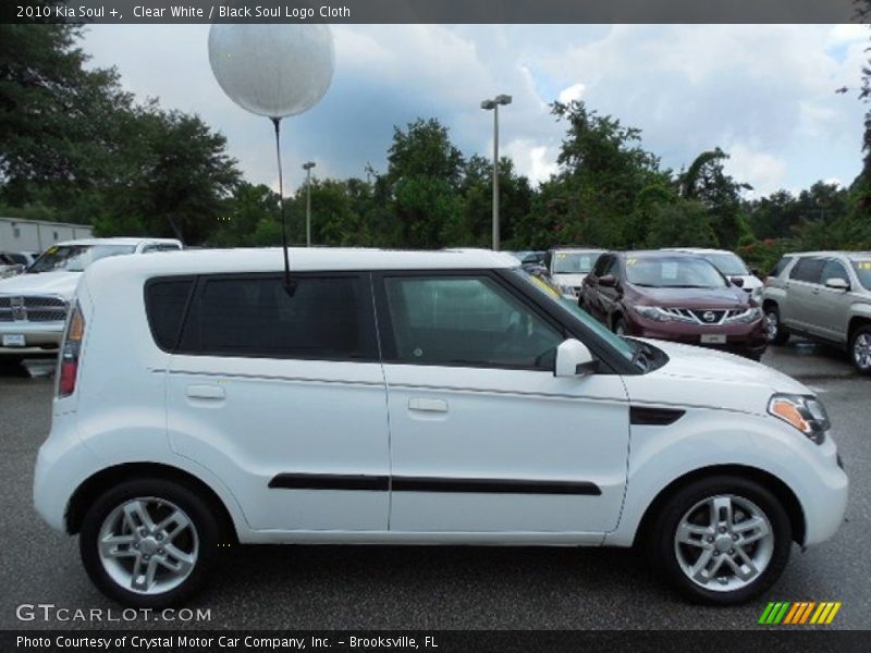 Clear White / Black Soul Logo Cloth 2010 Kia Soul +