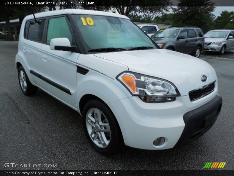 Clear White / Black Soul Logo Cloth 2010 Kia Soul +