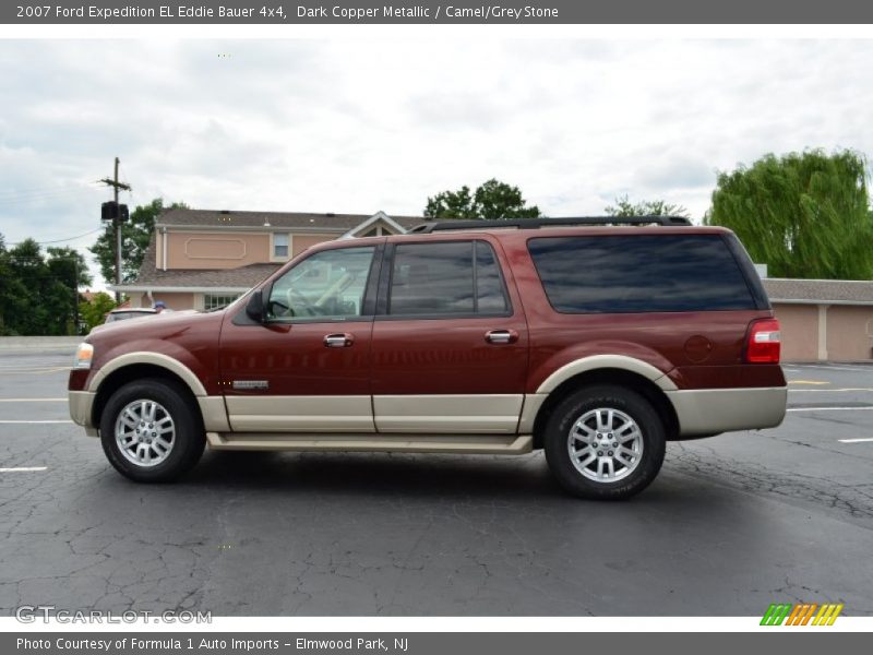 Dark Copper Metallic / Camel/Grey Stone 2007 Ford Expedition EL Eddie Bauer 4x4