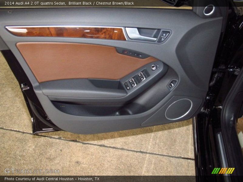 Brilliant Black / Chestnut Brown/Black 2014 Audi A4 2.0T quattro Sedan