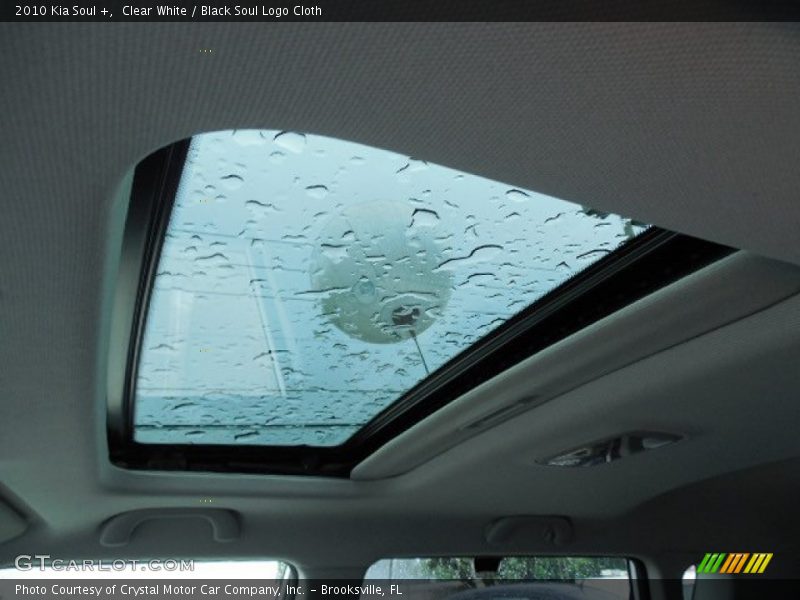 Clear White / Black Soul Logo Cloth 2010 Kia Soul +