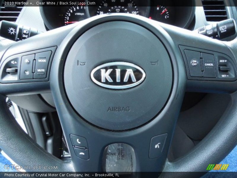 Clear White / Black Soul Logo Cloth 2010 Kia Soul +