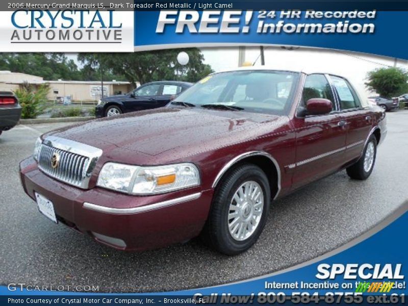 Dark Toreador Red Metallic / Light Camel 2006 Mercury Grand Marquis LS