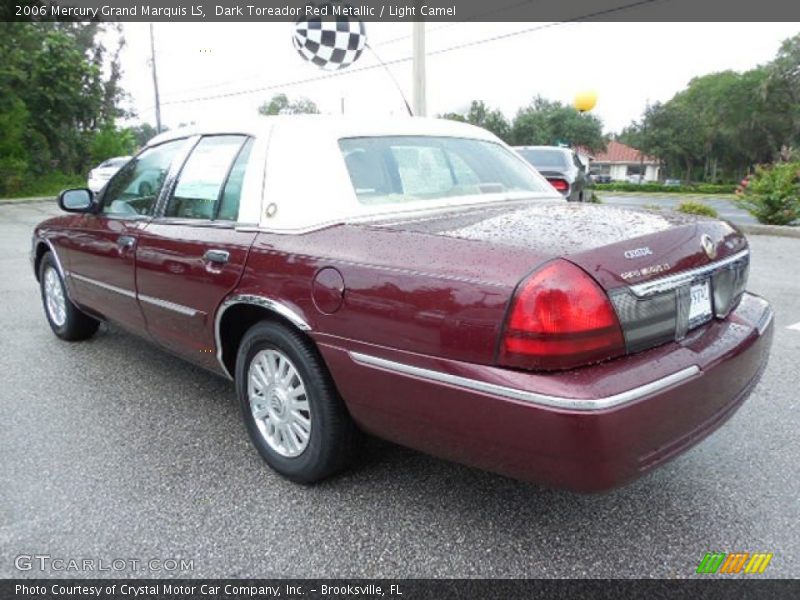 Dark Toreador Red Metallic / Light Camel 2006 Mercury Grand Marquis LS
