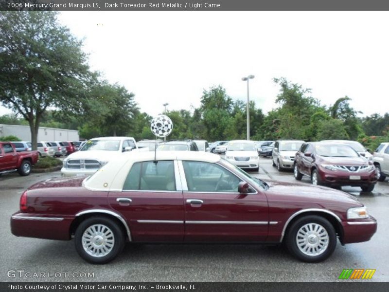 Dark Toreador Red Metallic / Light Camel 2006 Mercury Grand Marquis LS