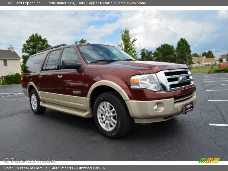 Dark Copper Metallic / Camel/Grey Stone 2007 Ford Expedition EL Eddie Bauer 4x4