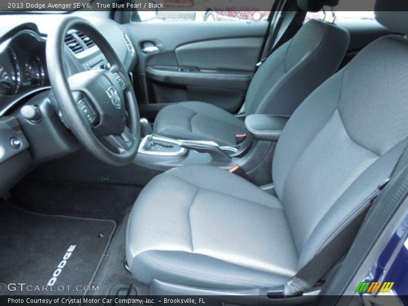 True Blue Pearl / Black 2013 Dodge Avenger SE V6
