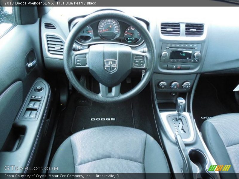 True Blue Pearl / Black 2013 Dodge Avenger SE V6