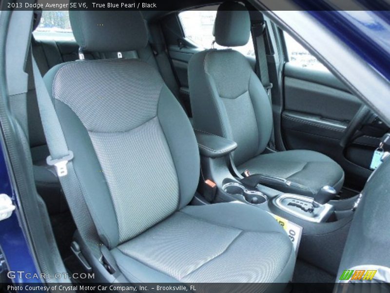 True Blue Pearl / Black 2013 Dodge Avenger SE V6