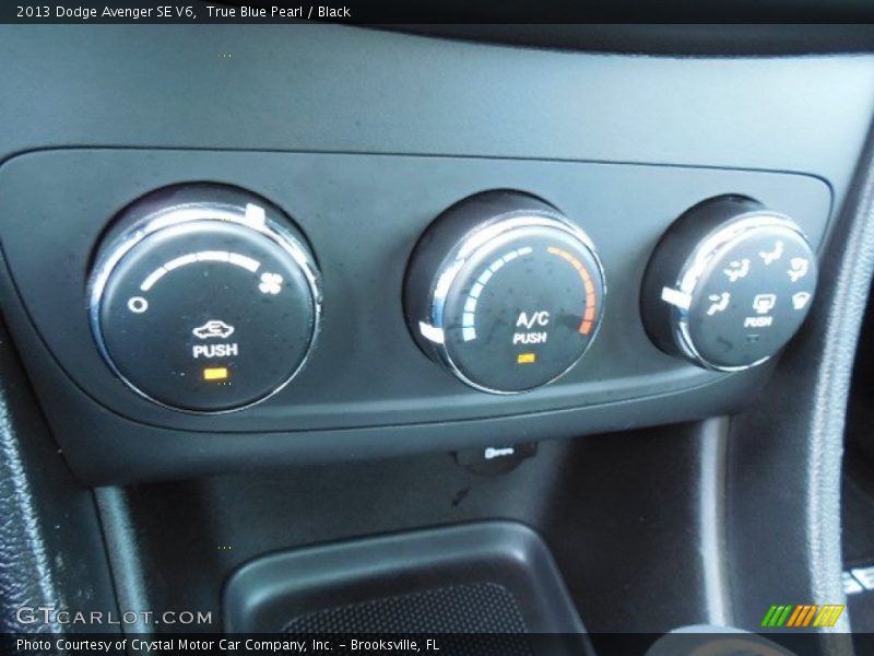 True Blue Pearl / Black 2013 Dodge Avenger SE V6