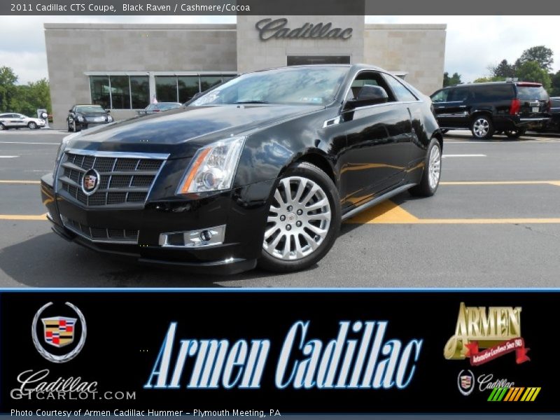Black Raven / Cashmere/Cocoa 2011 Cadillac CTS Coupe
