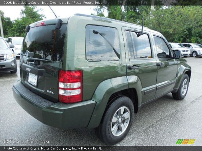 Jeep Green Metallic / Pastel Pebble Beige 2008 Jeep Liberty Sport