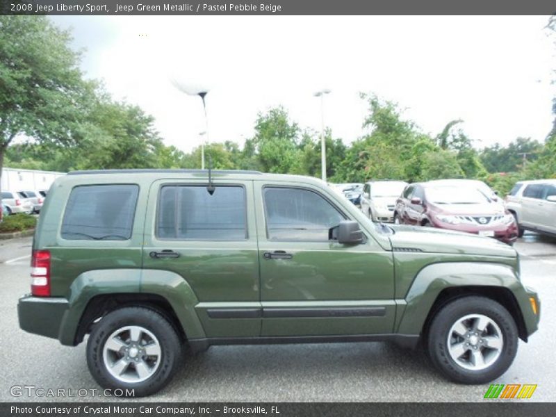 Jeep Green Metallic / Pastel Pebble Beige 2008 Jeep Liberty Sport