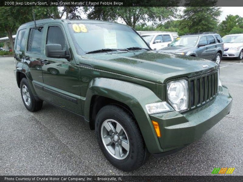 Jeep Green Metallic / Pastel Pebble Beige 2008 Jeep Liberty Sport
