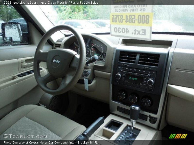 Jeep Green Metallic / Pastel Pebble Beige 2008 Jeep Liberty Sport