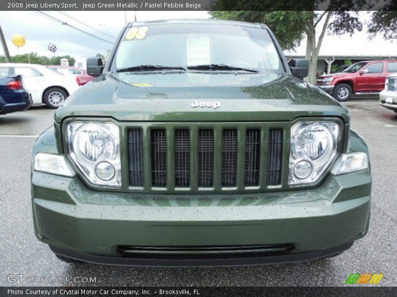 Jeep Green Metallic / Pastel Pebble Beige 2008 Jeep Liberty Sport
