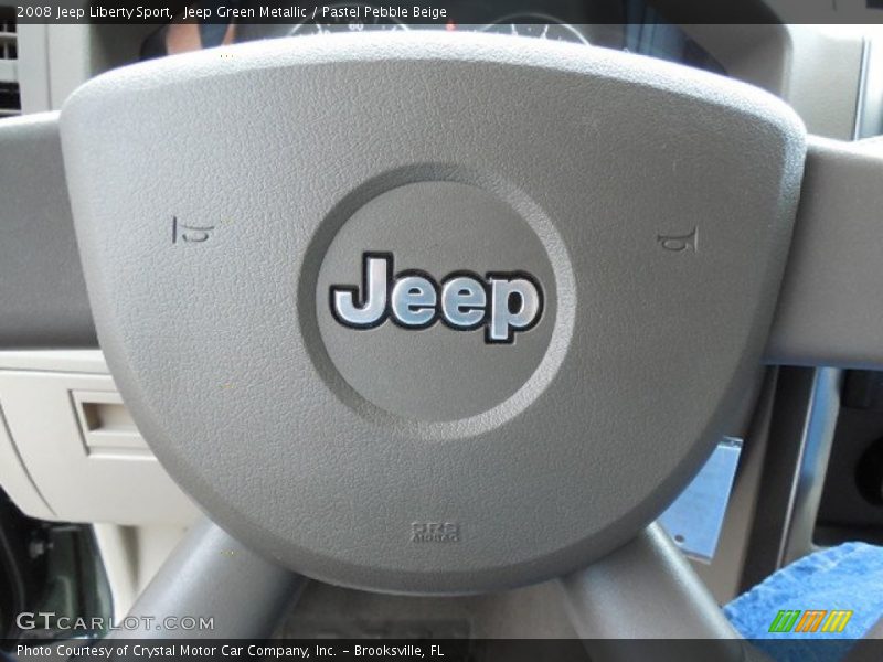 Jeep Green Metallic / Pastel Pebble Beige 2008 Jeep Liberty Sport