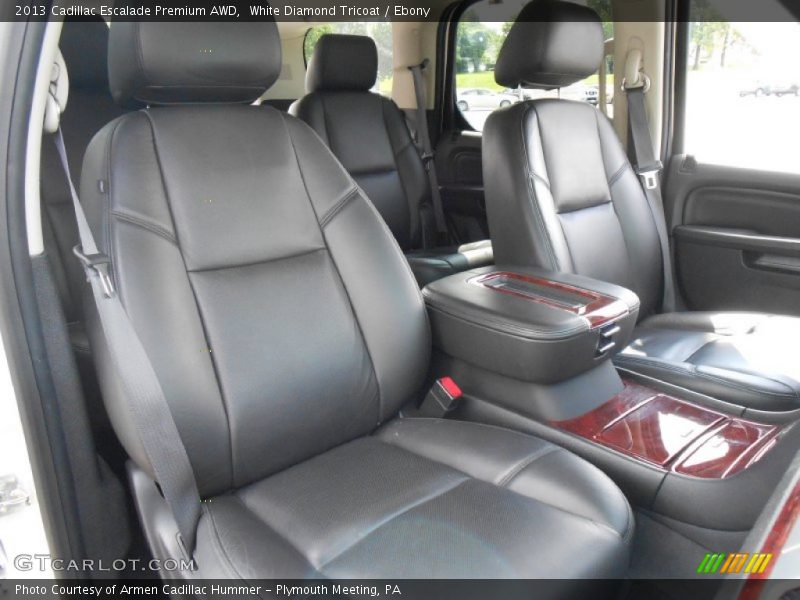 White Diamond Tricoat / Ebony 2013 Cadillac Escalade Premium AWD