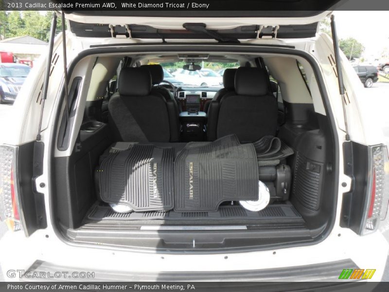 White Diamond Tricoat / Ebony 2013 Cadillac Escalade Premium AWD