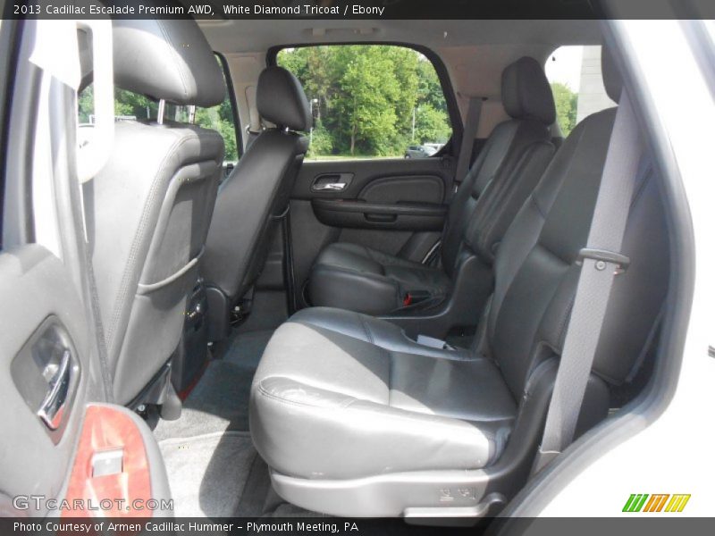 White Diamond Tricoat / Ebony 2013 Cadillac Escalade Premium AWD