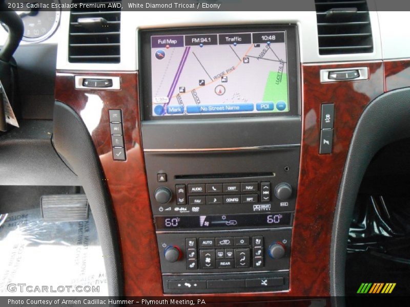 White Diamond Tricoat / Ebony 2013 Cadillac Escalade Premium AWD