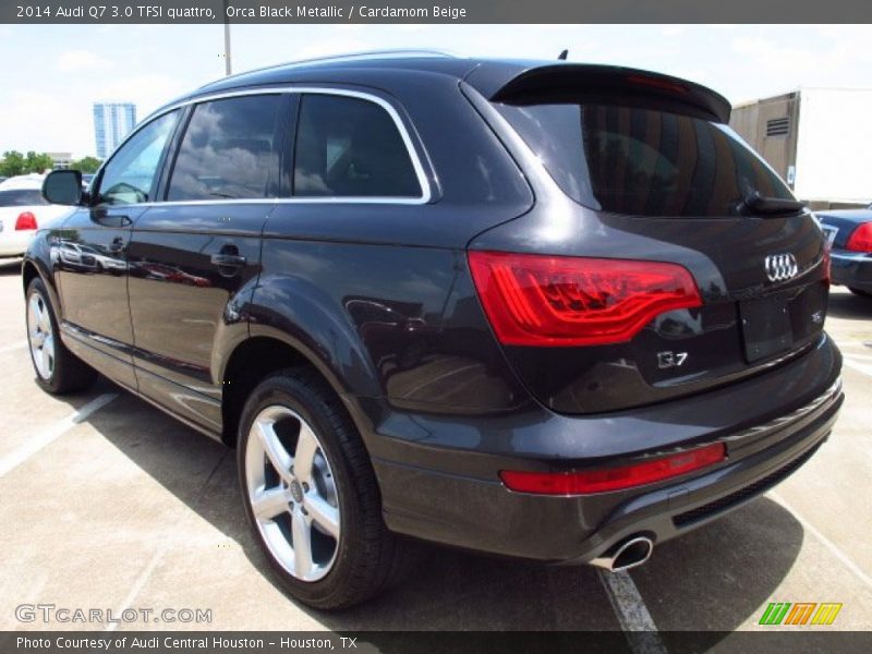 Orca Black Metallic / Cardamom Beige 2014 Audi Q7 3.0 TFSI quattro