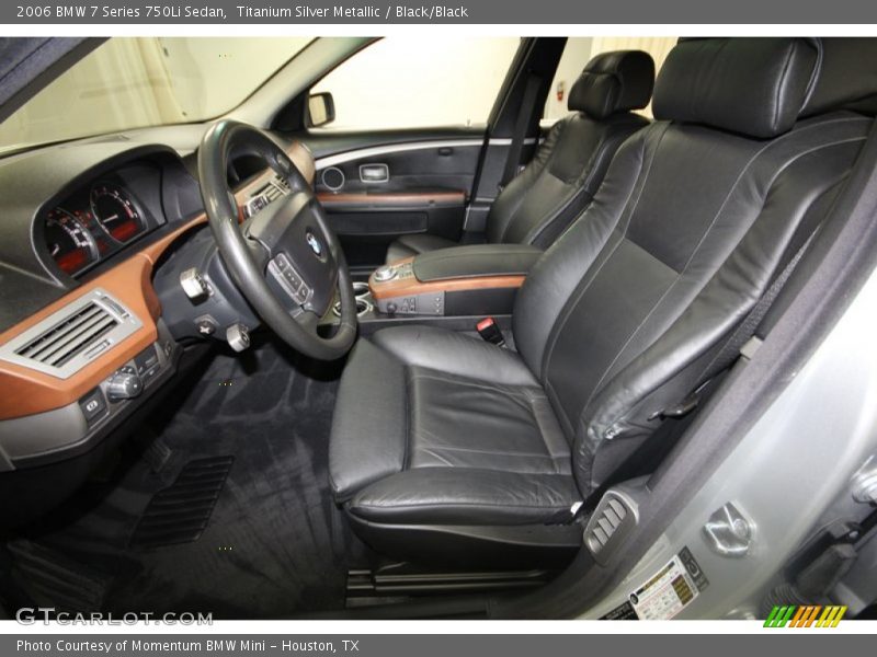 Titanium Silver Metallic / Black/Black 2006 BMW 7 Series 750Li Sedan