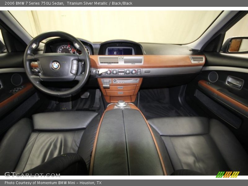 Titanium Silver Metallic / Black/Black 2006 BMW 7 Series 750Li Sedan