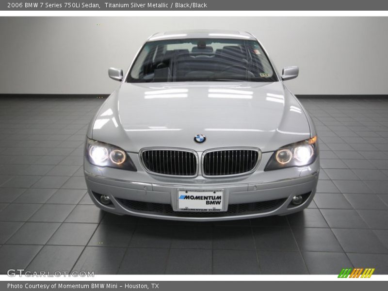 Titanium Silver Metallic / Black/Black 2006 BMW 7 Series 750Li Sedan