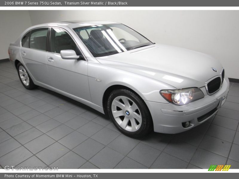 Titanium Silver Metallic / Black/Black 2006 BMW 7 Series 750Li Sedan