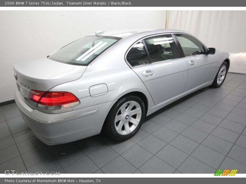 Titanium Silver Metallic / Black/Black 2006 BMW 7 Series 750Li Sedan