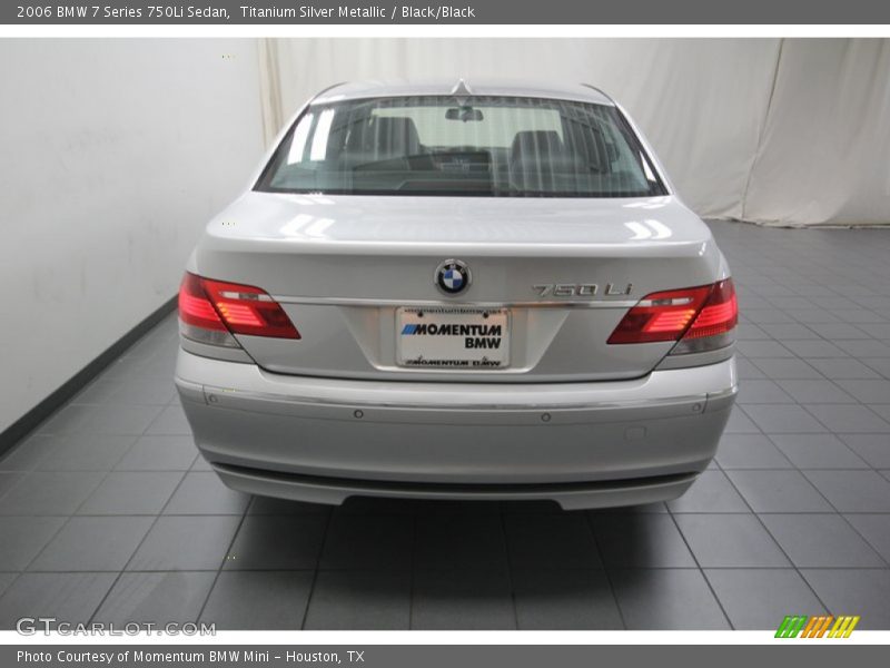 Titanium Silver Metallic / Black/Black 2006 BMW 7 Series 750Li Sedan
