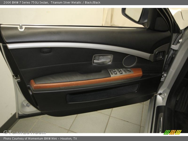 Titanium Silver Metallic / Black/Black 2006 BMW 7 Series 750Li Sedan