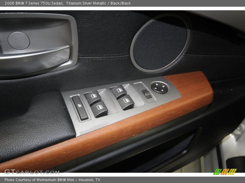 Titanium Silver Metallic / Black/Black 2006 BMW 7 Series 750Li Sedan