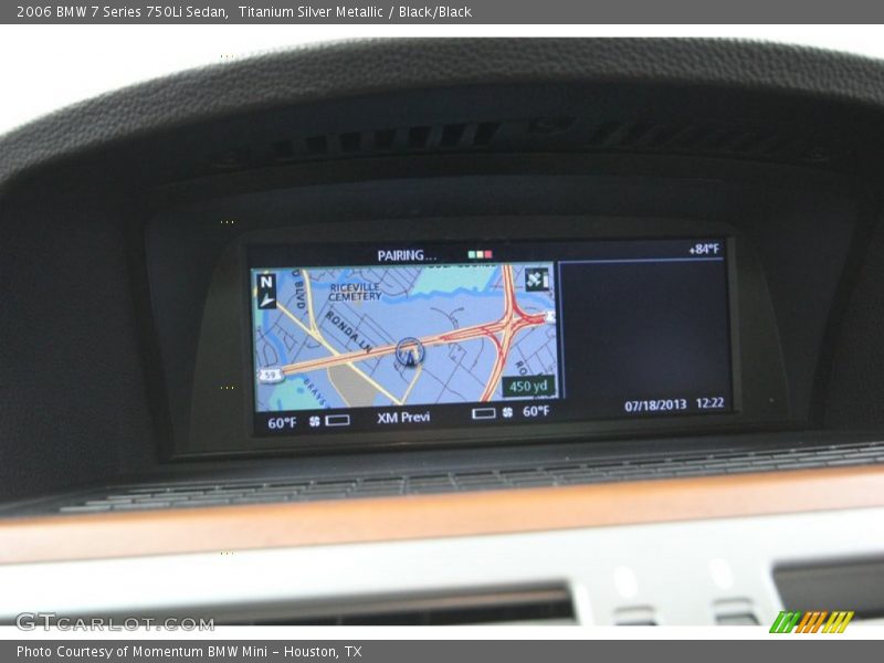 Titanium Silver Metallic / Black/Black 2006 BMW 7 Series 750Li Sedan
