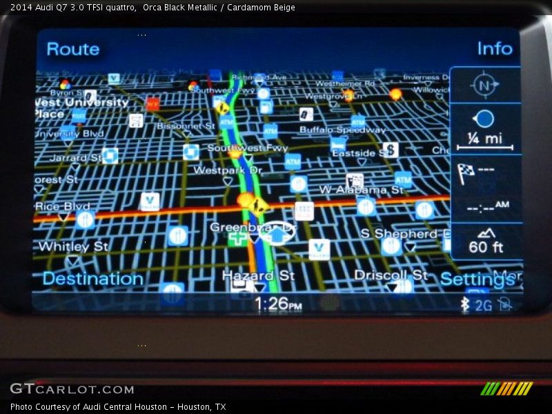 Orca Black Metallic / Cardamom Beige 2014 Audi Q7 3.0 TFSI quattro