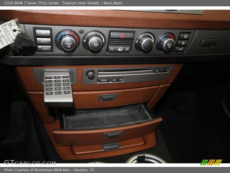 Titanium Silver Metallic / Black/Black 2006 BMW 7 Series 750Li Sedan