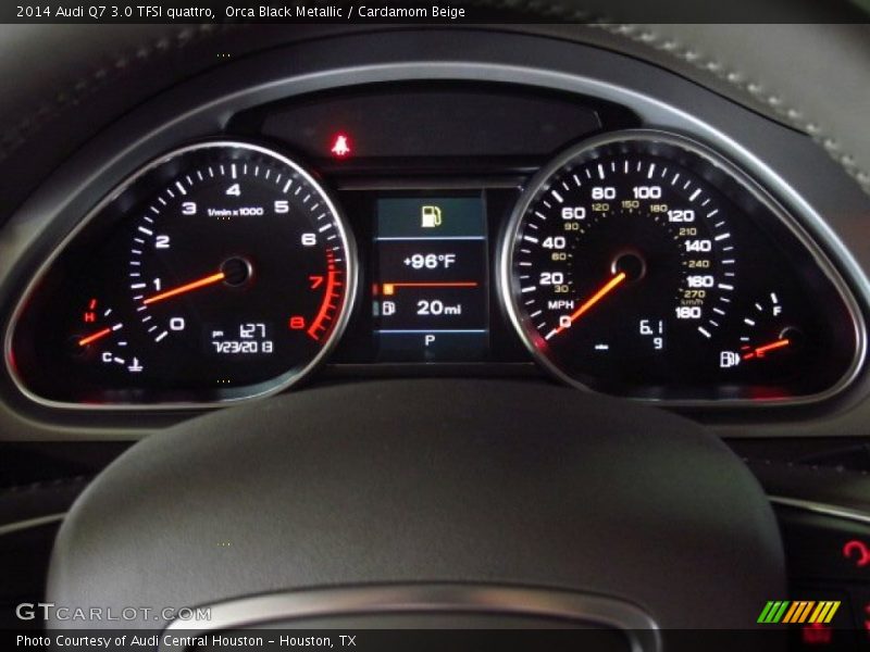 Orca Black Metallic / Cardamom Beige 2014 Audi Q7 3.0 TFSI quattro