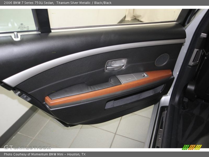 Titanium Silver Metallic / Black/Black 2006 BMW 7 Series 750Li Sedan