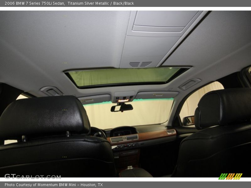 Titanium Silver Metallic / Black/Black 2006 BMW 7 Series 750Li Sedan