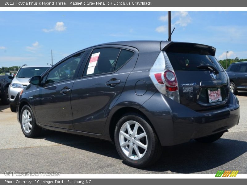 Magnetic Gray Metallic / Light Blue Gray/Black 2013 Toyota Prius c Hybrid Three