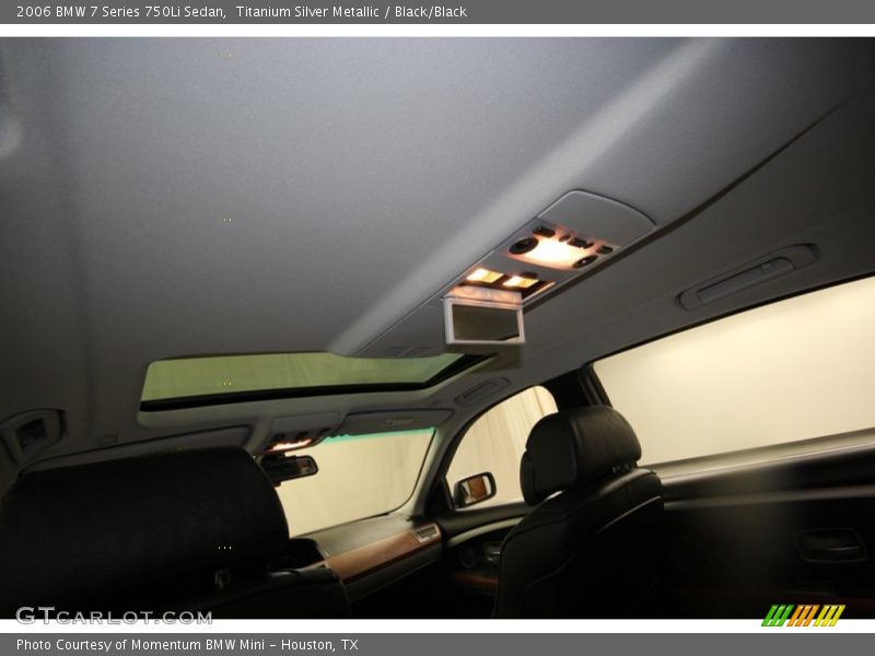 Titanium Silver Metallic / Black/Black 2006 BMW 7 Series 750Li Sedan