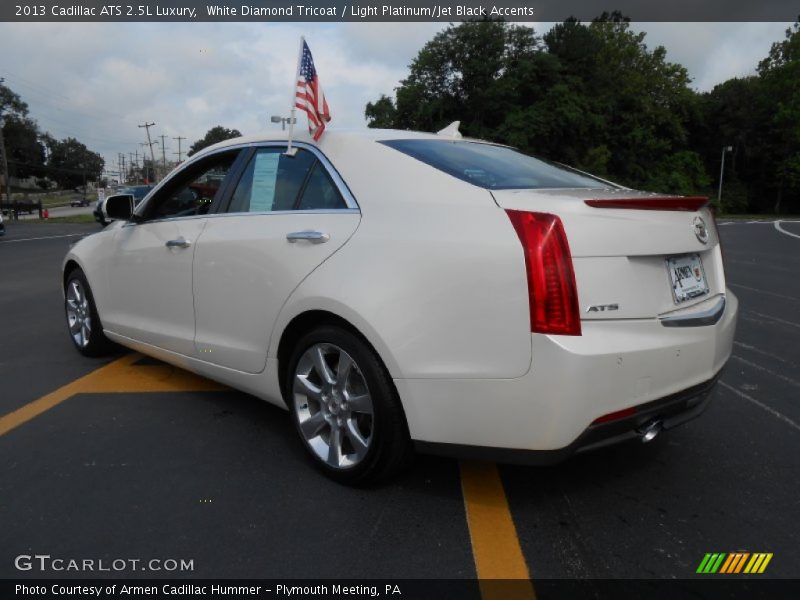 White Diamond Tricoat / Light Platinum/Jet Black Accents 2013 Cadillac ATS 2.5L Luxury