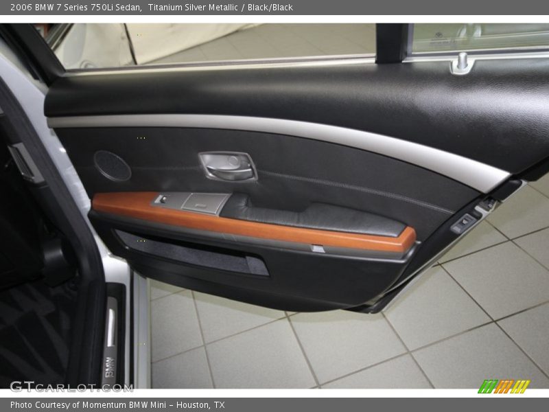 Titanium Silver Metallic / Black/Black 2006 BMW 7 Series 750Li Sedan