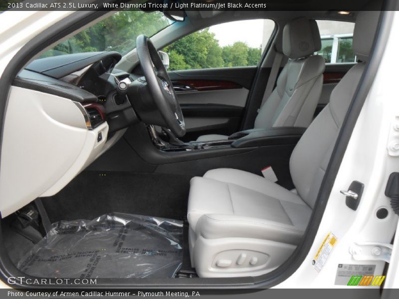 White Diamond Tricoat / Light Platinum/Jet Black Accents 2013 Cadillac ATS 2.5L Luxury