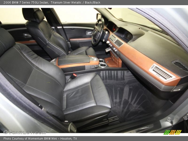 Titanium Silver Metallic / Black/Black 2006 BMW 7 Series 750Li Sedan