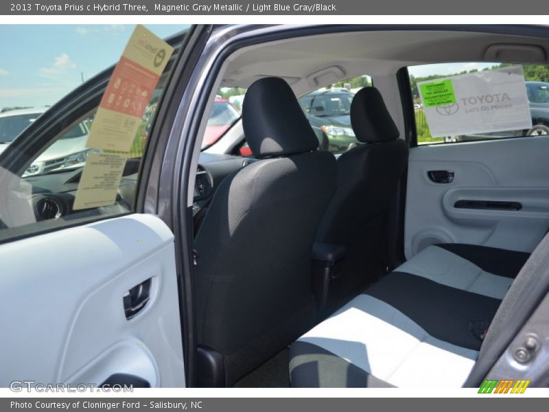 Magnetic Gray Metallic / Light Blue Gray/Black 2013 Toyota Prius c Hybrid Three